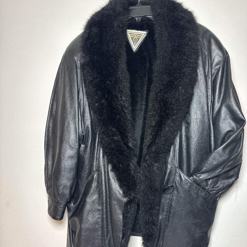 ✨ Marvin Richards Genuine Leather Jacket – Women’s Large ✨